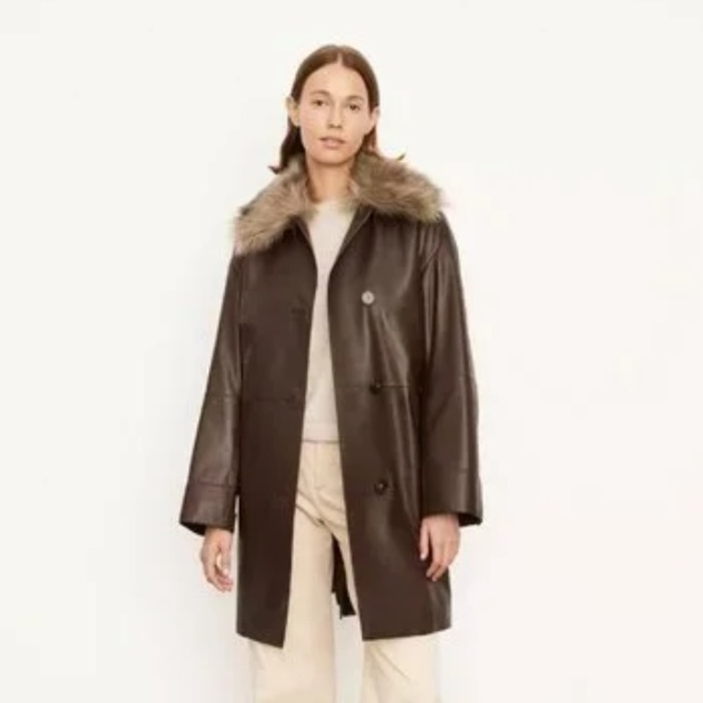 Vince Leather Coat